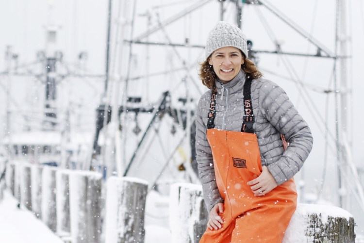 Lisa Kerr,  a research scientist at GMRI, studies fish and how they travel, reproduce and succeed in warming waters.