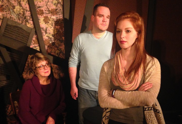 Cheryl Reynolds, left, Ryan Lane and Hope Milne in "Kiss the Moon, Kiss the Sun."