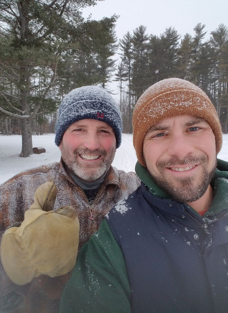 Dickie Browne, left, with his son Taylor Browne.