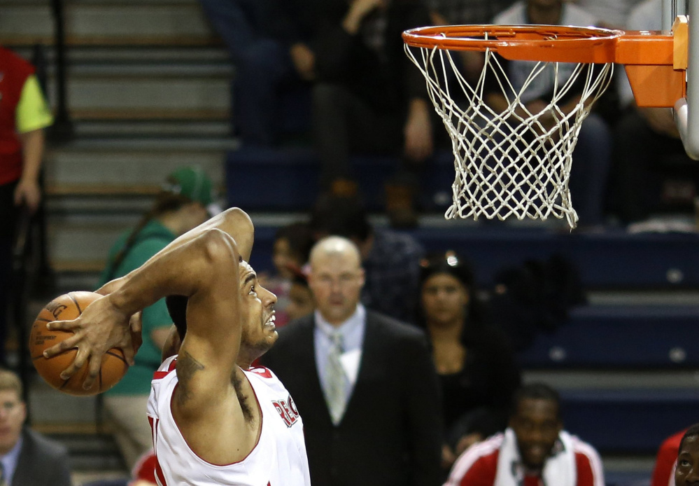 Fab Melo, who once had 14 blocks in a game for the Maine Red Claws, was the 22nd pick in the 2012 NBA draft by the Boston Celtics. Melo played 33 games for the Red Claws. 
File photo by Gabe Souza