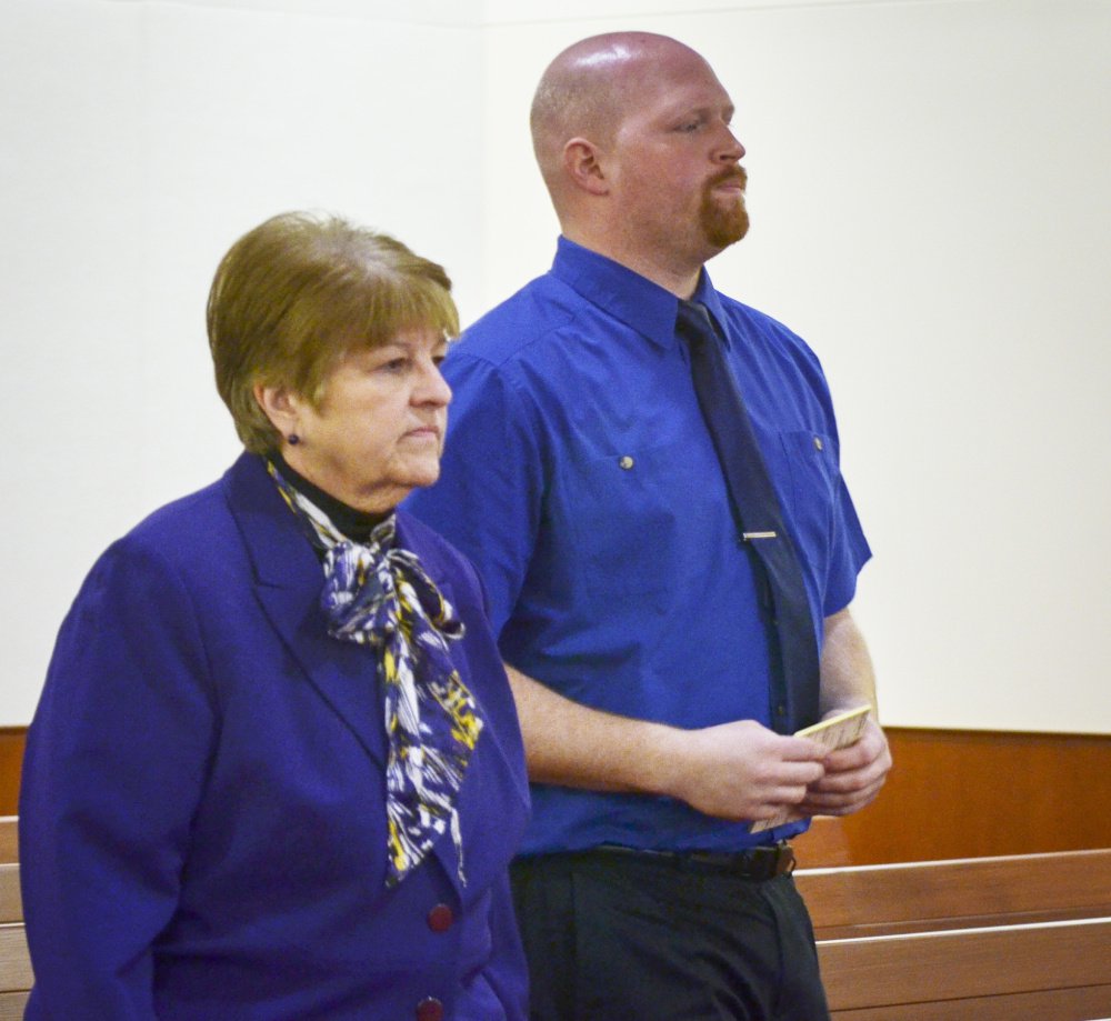 The trial of Lucas Savage, who faces a charge of unlawful sexual contact, opened at the Capital Judicial Center in Augusta on Tuesday. Savage, 28, of Clinton is shown here with his attorney, Pamela Ames, listening to instructions from Justice William Stokes.