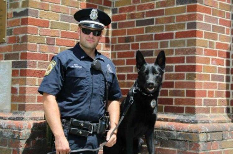 Kevin Theriault and his dog, Trigger, have worked on multiple drug searches in Greater Portland.