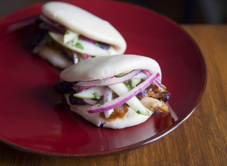 Asian Pork Jowl, Apple and Maple Bao