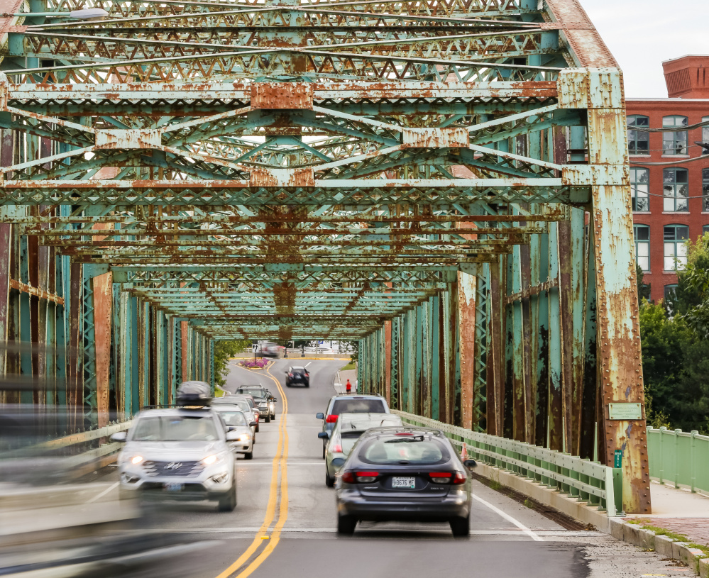 Northbound traffic on the Frank J. Wood bridge between Brunswick and Topsham will be detoured this week as crews repair the 85-year-old bridge. The northbound lane will be closed Wednesday and is to reopen April 24. Crews from Stetson and Watson of Holden will replace floor beams on the bridge and work on other preservation measures as part of $805,000 in repairs planned, according to the Maine Department of Transportation. The Maine DOT has proposed four construction options, including two replacement and two rehabilitation projects, costing between $13 million and $17 million. A local group, Friends of the Frank J. Wood Bridge, wants to preserve the historic structure. 
