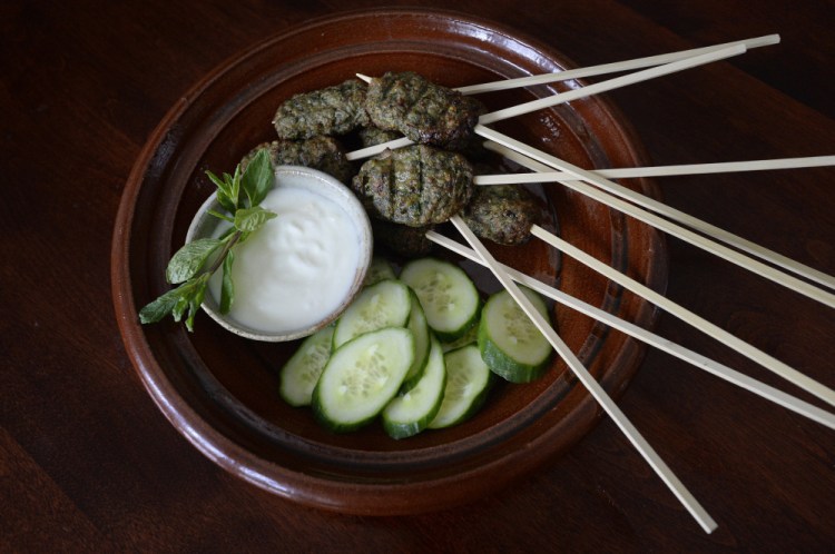 Lamb, spinach and pistachio kofta.