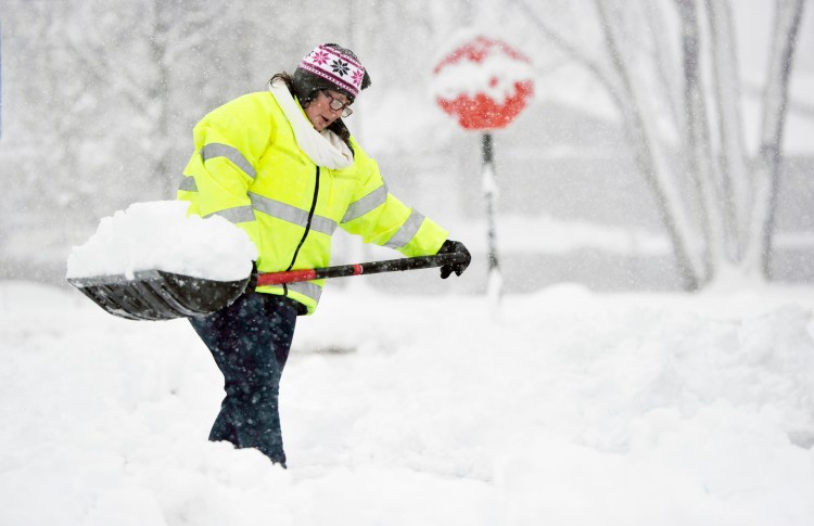 Remember this April 2017 storm? Phyllis Patterson found herself shoveling her driveway in Saco on April 1. "This is quite the April Fool's joke," she said.