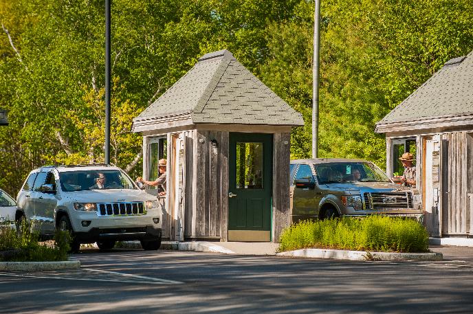 Acadia Park entrance at Sand Beach