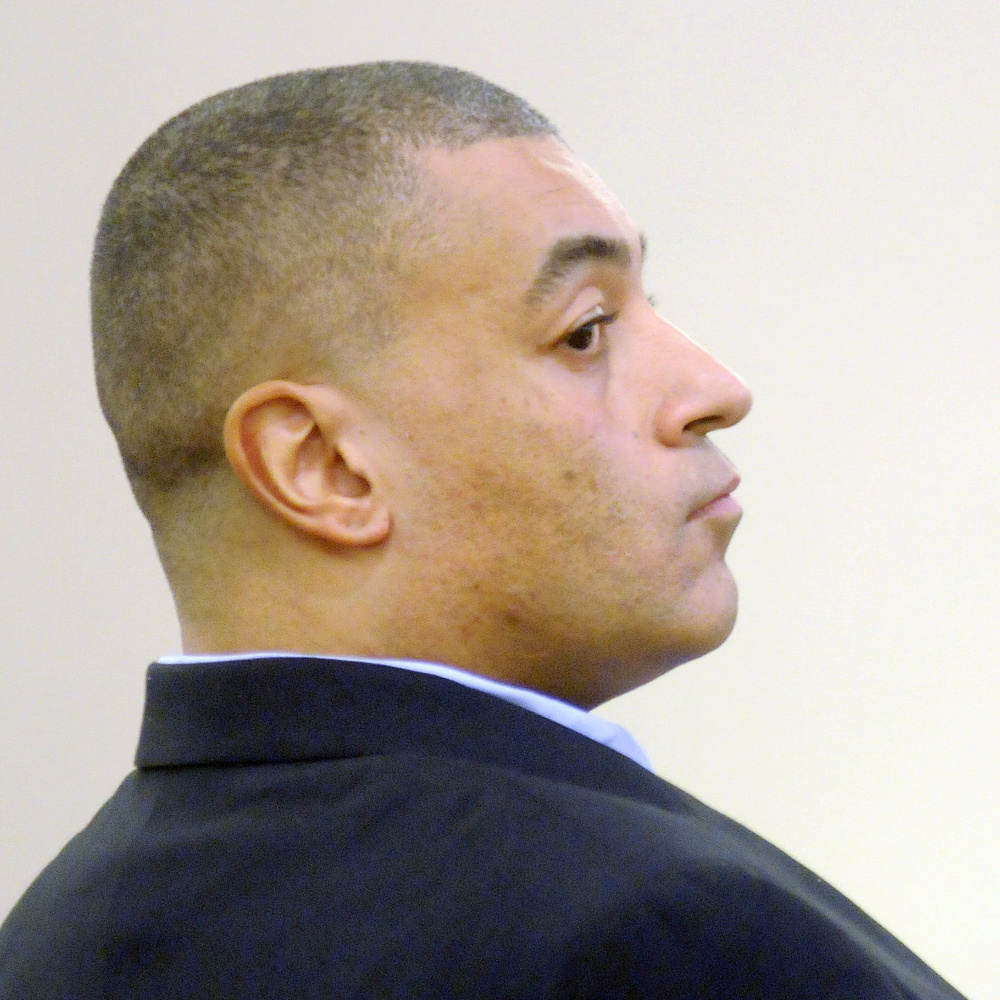 Justin Pillsbury listens March 14, 2016, to opening arguments during his murder trial in Augusta, during which he was convicted in connection with the stabbing death of Jillian Jones in November 2013.