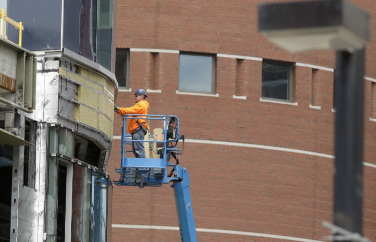 Construction continues in May on a high-rise building in Boston. Economists have been expecting housing construction to play a key role in supporting U.S. economic growth in 2017 as demand for homes rises amid low unemployment and higher incomes, but many buyers have been frustrated by limited inventory and rising prices.