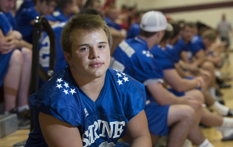 Sanford High's Nick Howard will play for the West team Saturday in the 28th Maine Shrine Lobster Bowl Classic, and his mother won't be far from his mind.