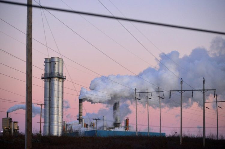 Verso Corp. has anounced that its Androscoggin Mill in Jay, seen Jan. 28, 2016, will shut down a key papermaking machine permanently, resulting the loss of 120 jobs.