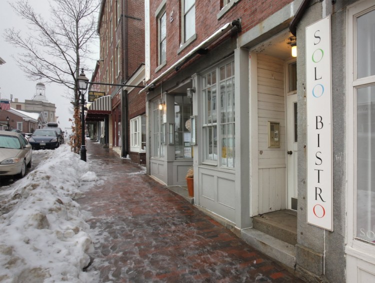 The Solo Bistro restaurant on Front Street in Bath.