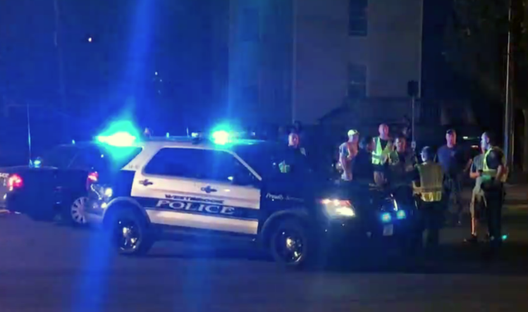 Police work at the scene of Tuesday night's fatal accident in Westbrook.