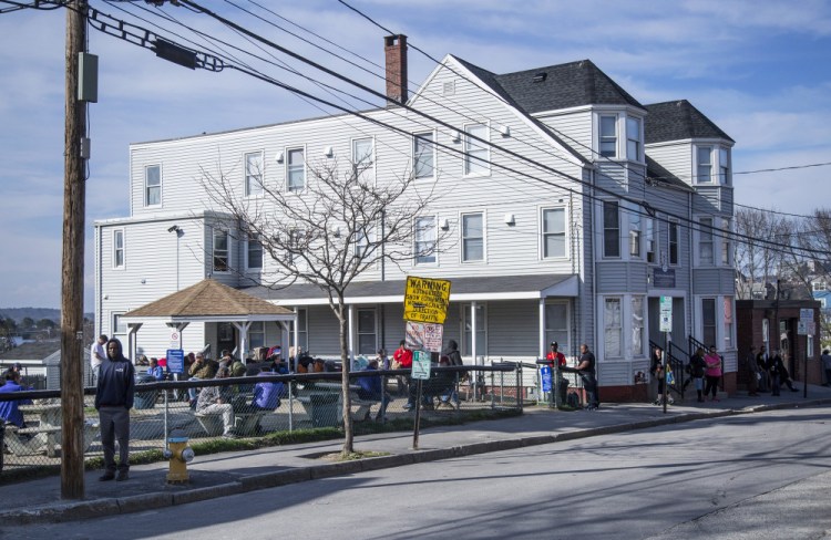 Portland's Oxford Street homeless shelter, seen in April, will be open around the clock so the people who stay there won't be forced into the streets each morning.