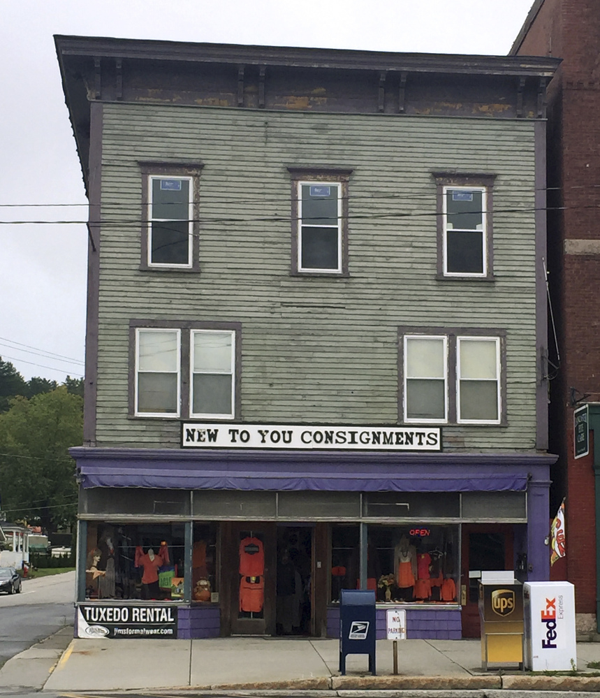 The Parker J. Noyes Building on Main Street in Lancaster, N.H., was built in the 1860s and is currently vacant.