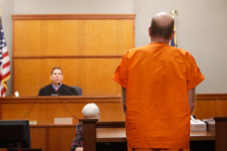 Patrick Murphy addresses District Court Judge Jed French on Friday during Murphy’s sentencing for a variety of offenses, including drunken driving, in April and May.