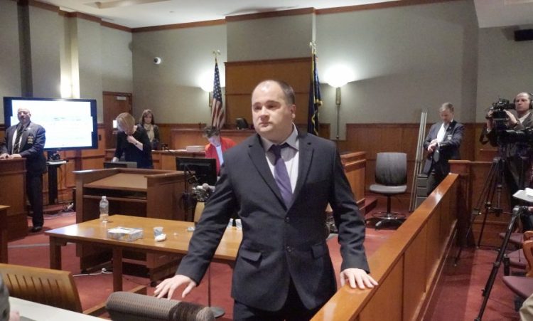 Anthony Sanborn walks out of court last Wednesday a free man after reaching an agreement with the state during his post-conviction review. Sanborn was convicted of the 1989 murder of 16-year-old Jessica Briggs.