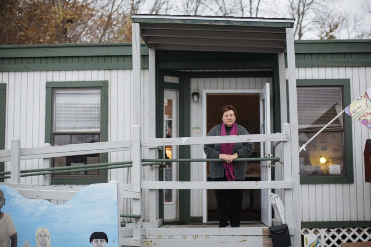 Merrie Allen is a longtime social worker who runs the West End Neighborhood Resource Hub in South Portland. Allen said her favorite thing about her job is the connections she has made with the people she serves.