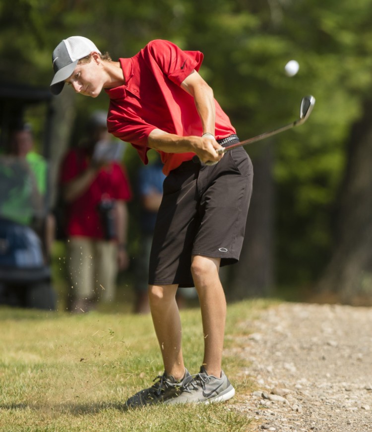 Logan Thompson of Mattanawcook Academy come through again at the state championship, shooting a 6-under 66 to become the first boy to win four individual state titles.