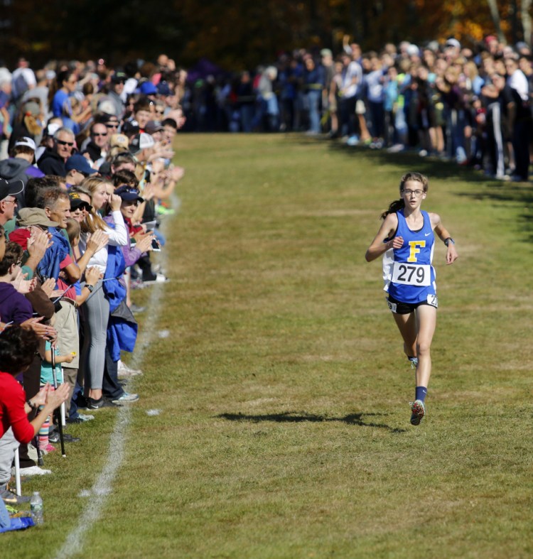 For most of the season – including the Class A South regional – the picture was the same: Falmouth freshman Sofie Matson alone and well in front. From victories in the Southern Maine Classic to the state championships, she was a leader of the pack.