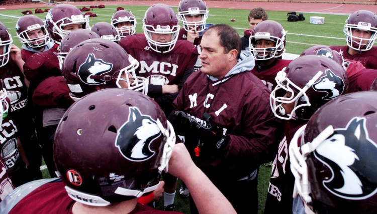 MCI Coach Tom Bertrand watched his team start the year with a 2-3 record after moving up to Class C. The Huskies got into the playoffs as a No. 6 seed, then knocked off three higher seeds in the regional playoffs before beating Cape Elizabeth in the state final.