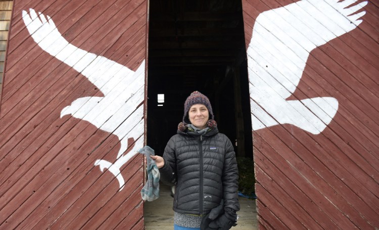 Sometimes simple is best. And what's more simple than a pair of socks? But for Kat Cassidy, an environmental educator at Chewonki in Wiscasset, it's not that simple. She's holding a pair of Darn Tough socks she received over 12 years ago. "Warm, dry feet make for a happy, enthusiastic teacher," Cassidy said.