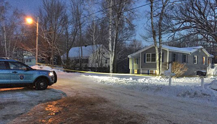 Police on the scene Dec. 20, 2017, on Massachusetts Avenue in Millinocket, where a home invasion occurred a day earlier. 