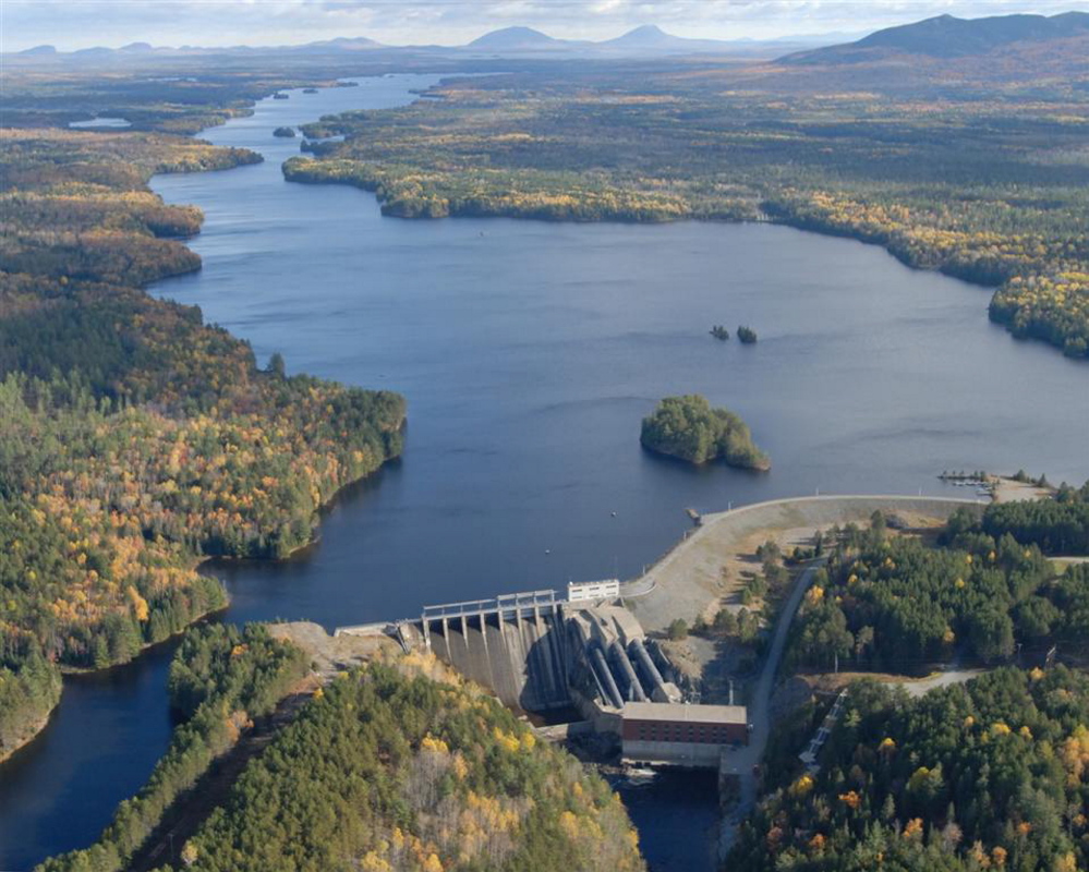 Somerset County Commissioner Robert Sezak abstained from a board vote approving a Central Maine Power Co. transmission line proposal, saying he opposes the power line going over the Kennebec Gorge, where whitewater rafting draws thousands of visitors every year from Harris Station Dam, pictured here, to Carry Brook, farther downriver. Sezak said the decision to go over or under the gorge is still in deliberation and that is the only reason for his abstention.