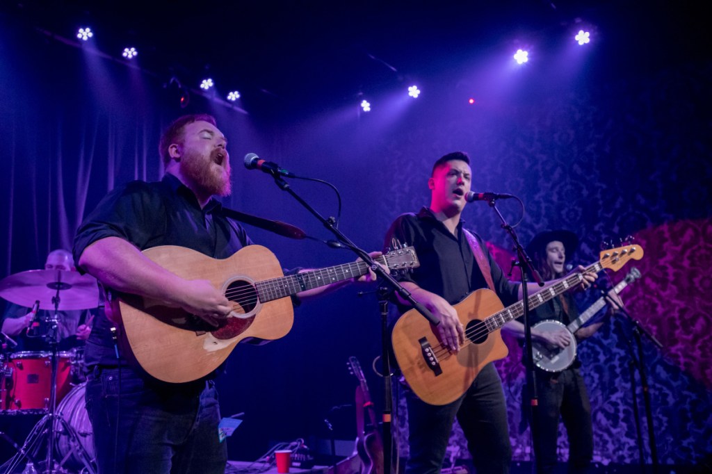 The Ghost of Paul Revere's Griffin Sherry, left, Sean McCarthy and Max Davis perform during a sold-out show in December at Port City Music Hall in Portland.