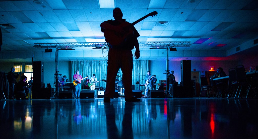 Eric Lunt performs at the Operation HOPE benefit concert at the Elks Lodge in Waterville on Saturday. The benefit was to raise money for people suffering from substance abuse disorder.