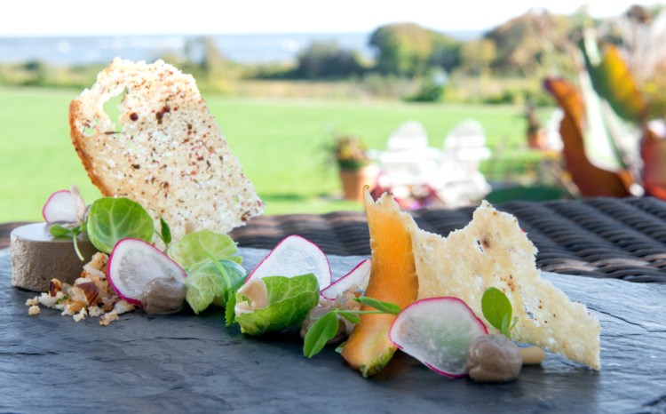 Vegan mushroom torchon was on the menu at a wedding held at the Inn by the Sea in Cape Elizabeth last summer.