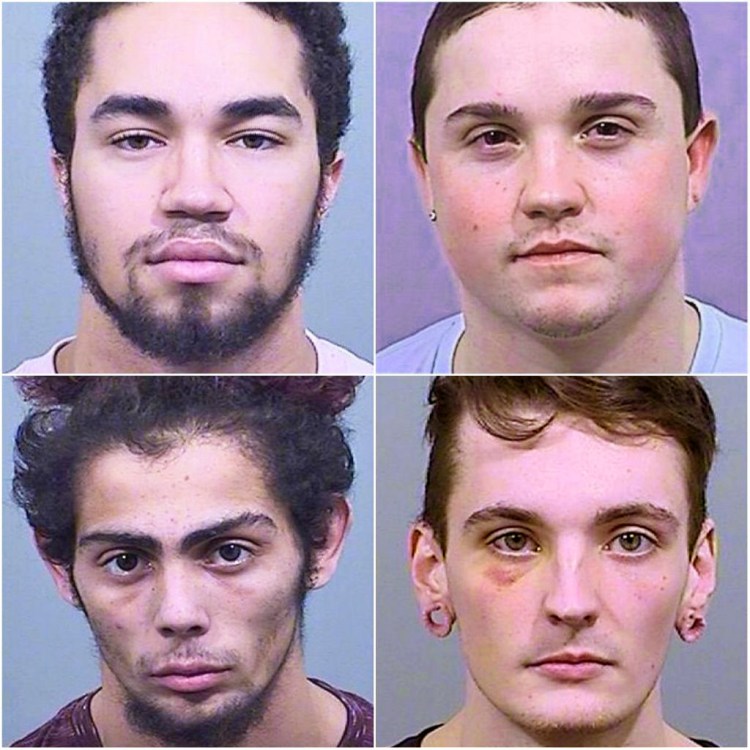 Clockwise from top left: Jeffrey Cochran, Jacob Demmons, Austin Swanson-Monge, Demonte Loureiro