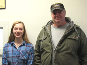 Hope Osgood and her grandfather, Rick Osgood.