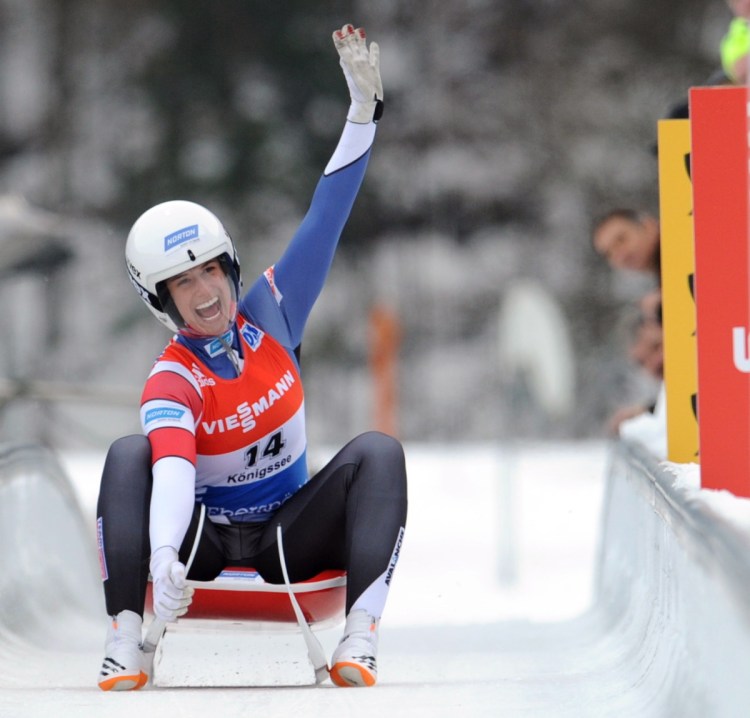 Emily Sweeney, who was born in Portland, won a luge gold medal on the World Cup tour in 2017. Her sister, Megan, competed in the 2010 Winter Olympics.