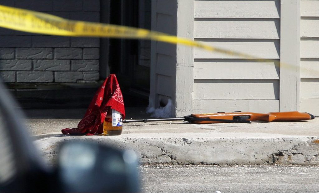 An air rifle lies at the scene where Chance Baker died last year. Now that a criminal investigation is complete, there are questions for the whole community to answer.