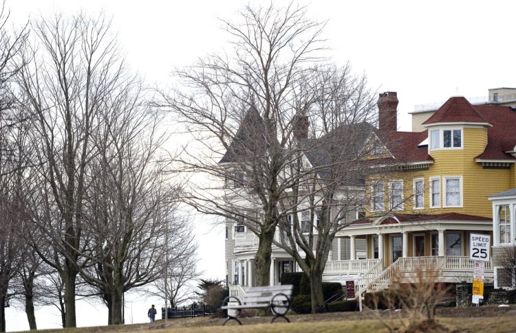 These homes along the Eastern Prom may be suitable for a historic district, but a local real estate attorney notes there are many working-class houses on Munjoy Hill that don't have the same historic attributes.