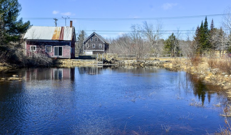 The Clary Lake Dam is seen Thursday in Whitefield.