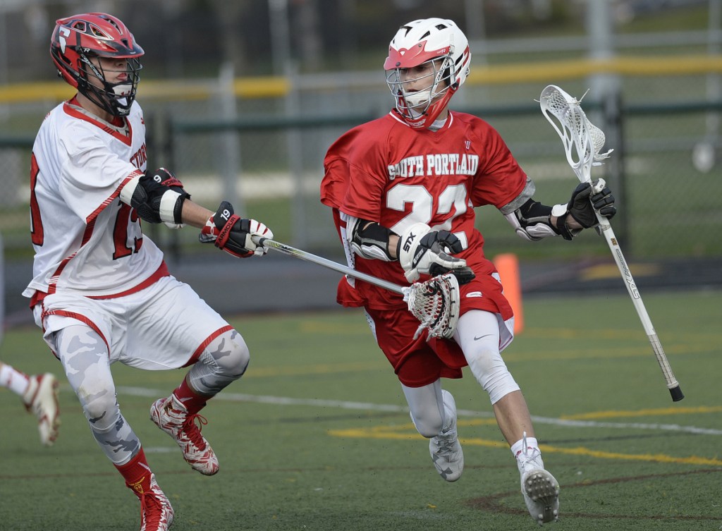 South Portland's Cooper Mehlhorn had 40 goals and 40 assists last season, and teams with David Fiorini to form a potent one-two scoring threat.