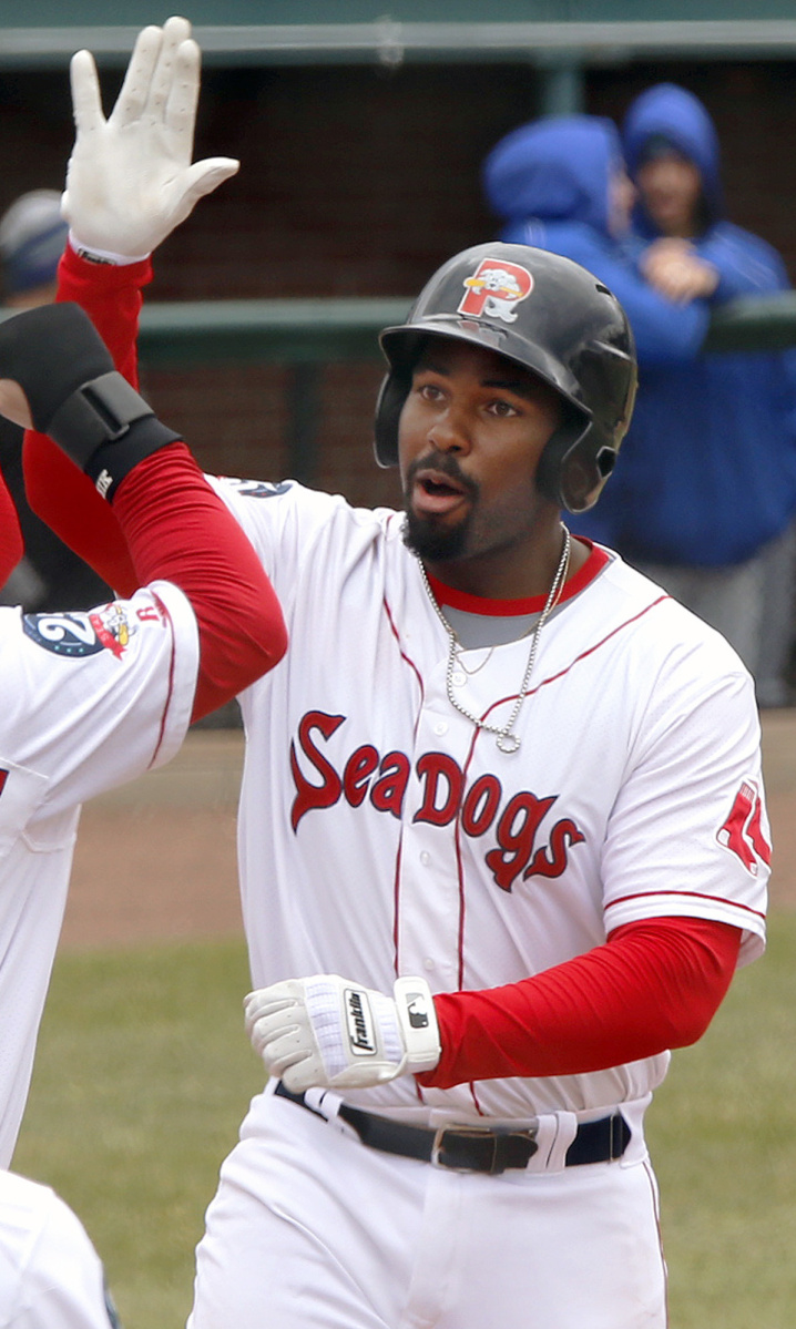 It's something Josh Ockimey hopes to see regularly: Teammates welcoming him at the plate after a home run.