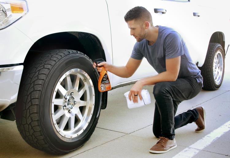 Don't forget the tires and wheels when you wash and wax.