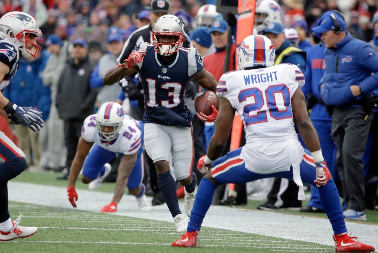 Phillip Dorsett, 13, hopes to play a bigger role for the Patriots this season after catching just 12 passes last year.