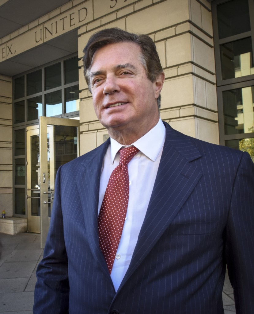 Paul Manafort is seen in November 2017.