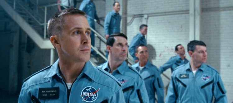 Ryan Gosling in a scene from "First Man."