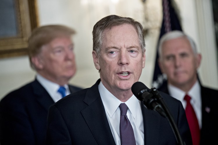 Robert Lighthizer, U.S. trade representative, speaks in Washington, D.C., in March.