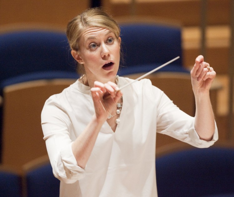 Emily Isaacson, director of the Oratorio Chorale and founder of the Portland Bach Experience, is artist of the year in the first Maine Art Awards.