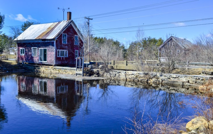 The Clary Lake Dam in Whitefield, as photographed on April 5.