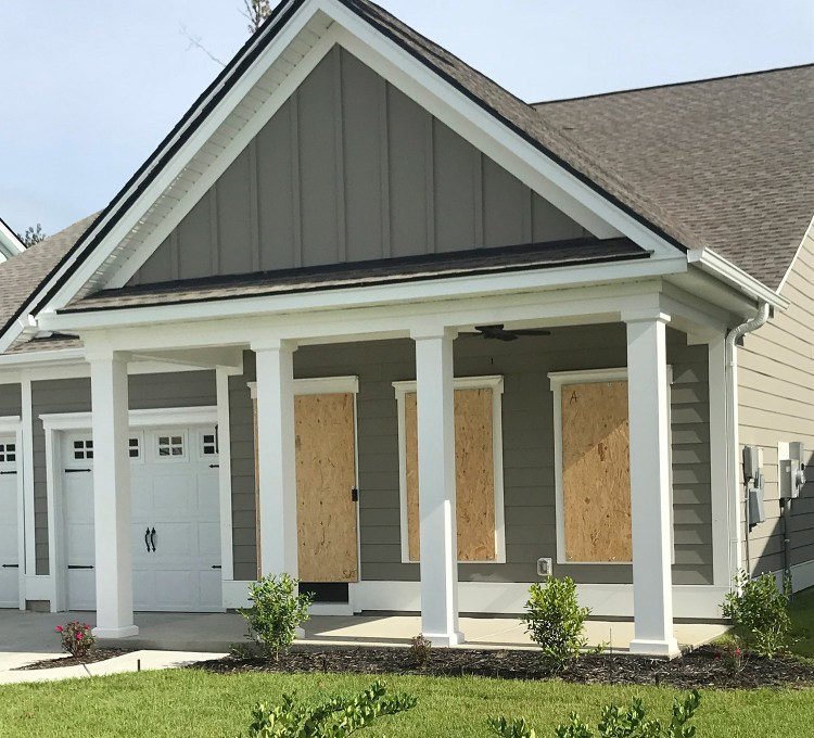 David Redlon's home in Myrtle Beach, S.C., was prepped for the storm by Wednesday. Redlon, originally from Windham, said he decided to “hunker down and ride out” his first hurricane.