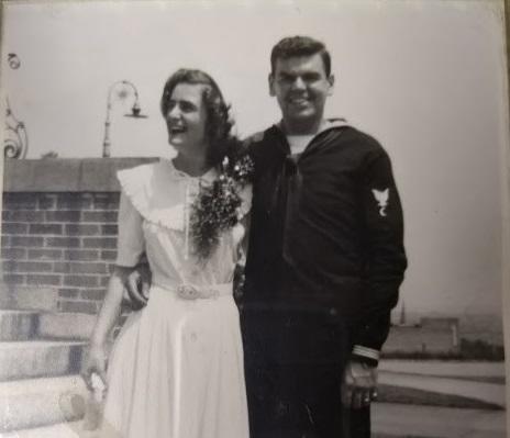 Mildred Truland Dexter and her husband, James Dexter, on their wedding day. 