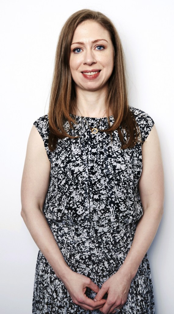 Chelsea Clinton poses for a portrait Tuesday while promoting her latest children's book.