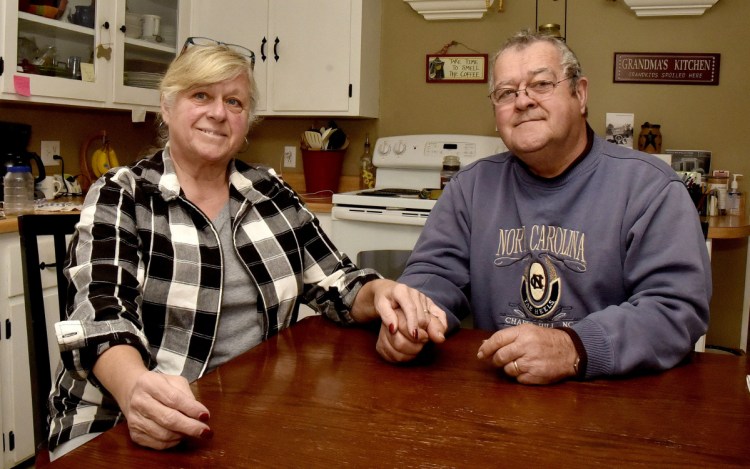 Jackie and Pete Reny inside the kitchen of their home in Vassalboro on Monday, November 5, 2018. The Reny's are well known for their generosity and kindness to neighbors and strangers alike. Jackie is a volunteer for hospice and both are willing to help with community events like fundraisers and community dinners.